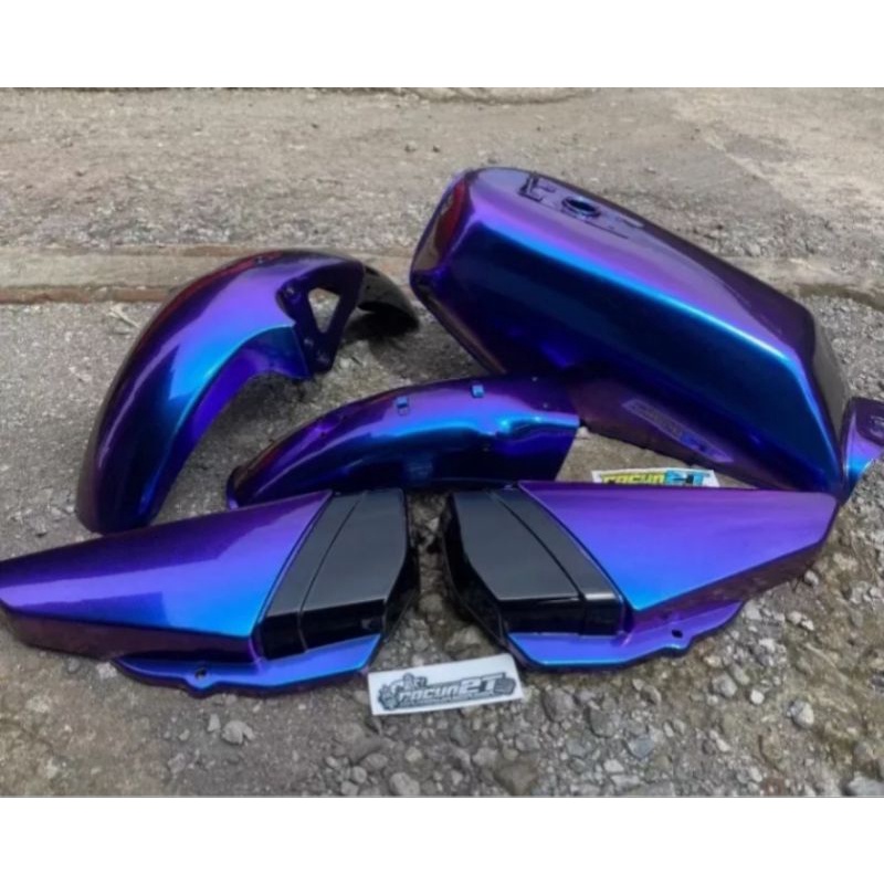 Cat Bunglon 3 Warna Biru Merah Ungu 100ml untuk Motor dan Mobil