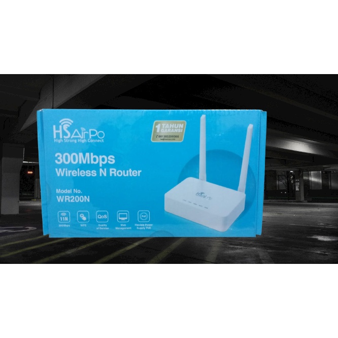 HSAIRPO WR200N 300Mbps WIRELESS N ROUTER HS AIRPO