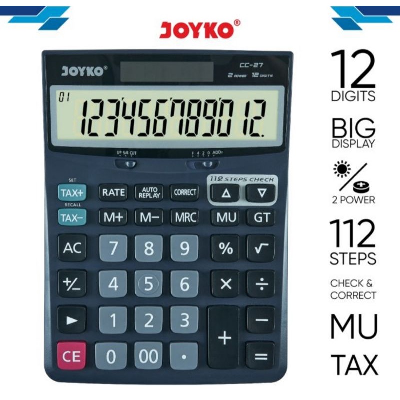 

Kalkulator Elektronik Joyko CC-27 Electronic Calculator