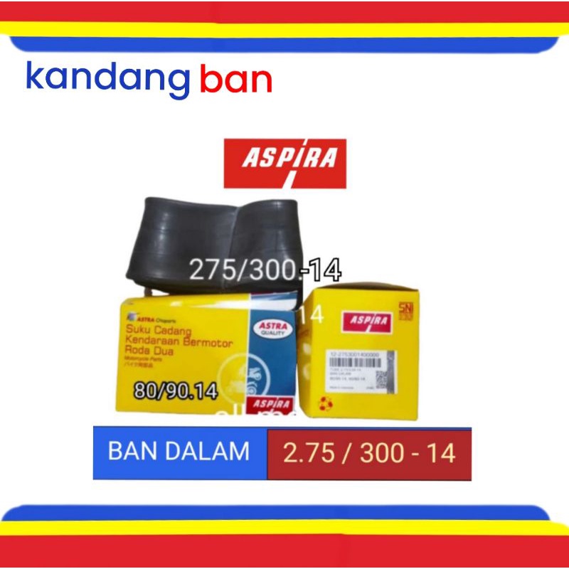 BAN DALAM ASPIRA 275/300-14 ,100% ORIGINAL UNTUK SEMUA MATIC,HONDA,YAMAHA,SUZUKI