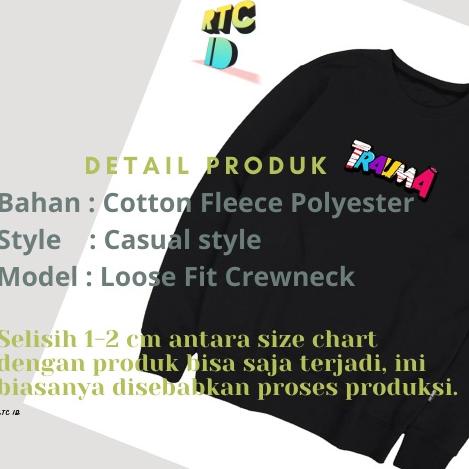 MAG.10De22g ◦ EVO CREWNECK FONT METAL SWEATER DISTRO BLACK CREAM SWITER CASUAL