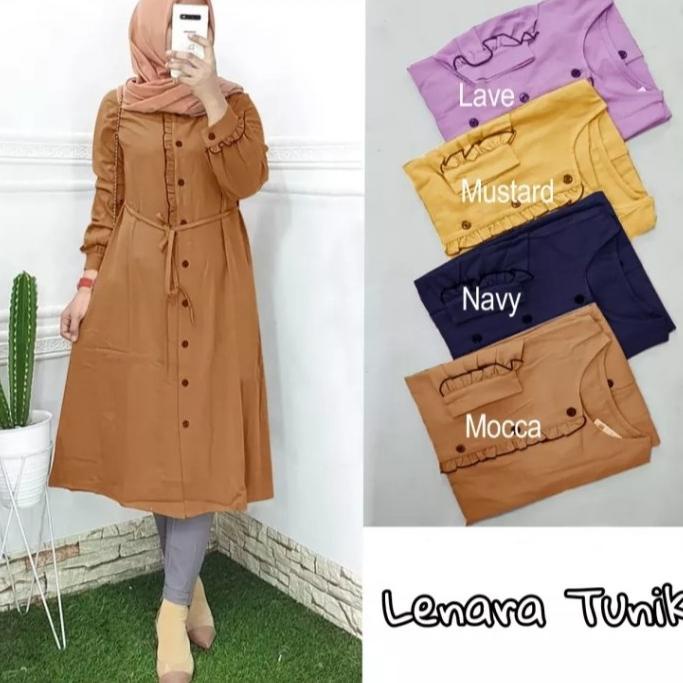 (Product[I99M]✪) baju tunik wanita / tunik Atasan /fashion wanita / lenara tunik/L-XL super keren