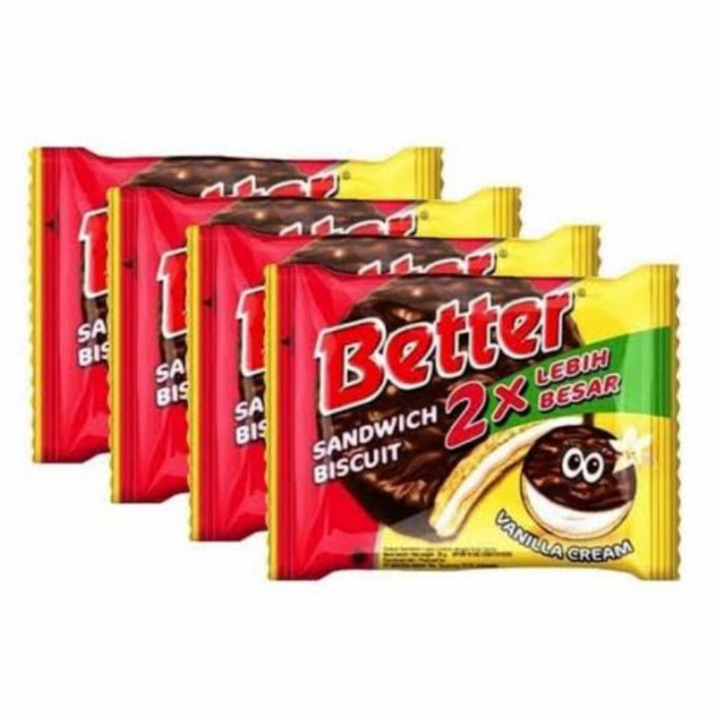 

Better Sandwich Biscuit Vanilla Cream 27 Gram