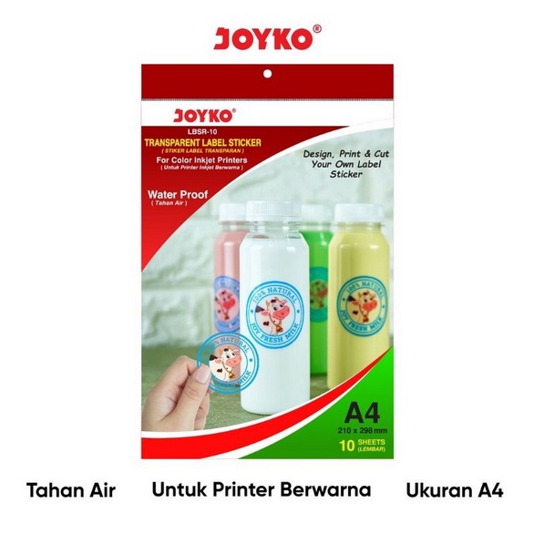 

Stiker Label Transparan Transparent Label Sticker Joyko LBSR-10 (14 27 24)