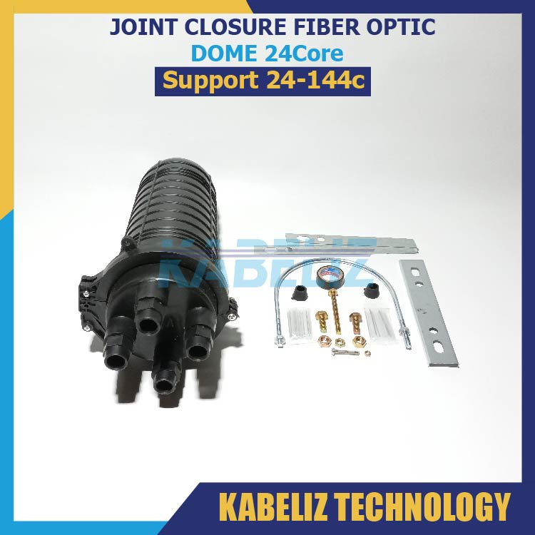 JOINT CLOSURE DOME FIBER OPTIC 24 CORE 24C MURAH JOINT BOX DOME JOIN CLOSURE 24CORE