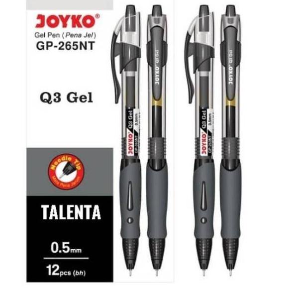 

Serba Terbaru Pulpen Gel Joyko Q3 GP-265NT 0.5mm (1 Lusin)