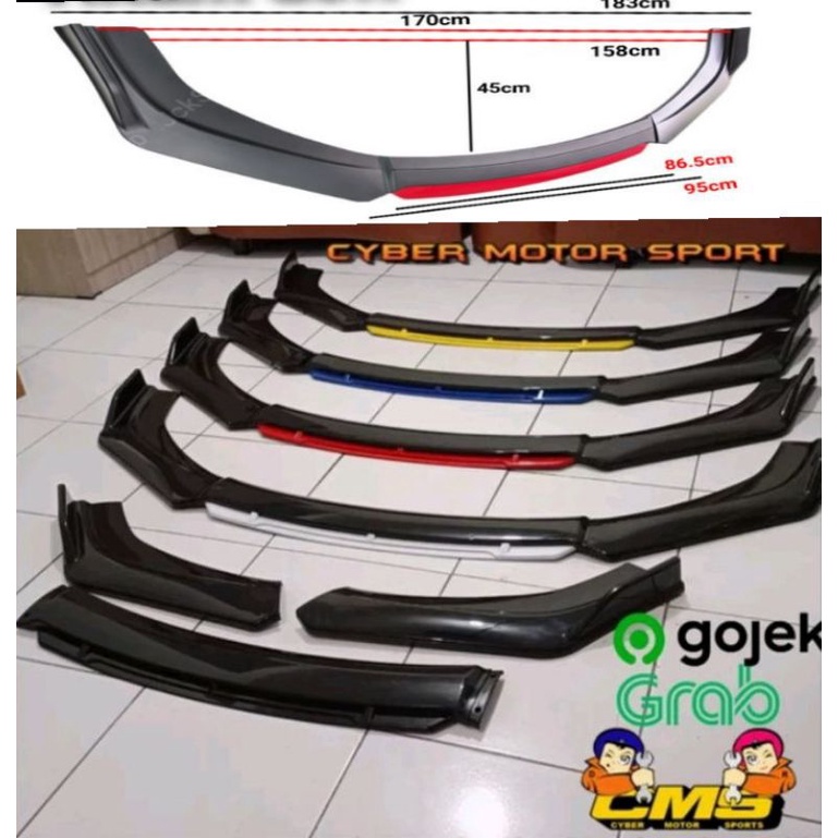 front lips bumper winglet universal lips