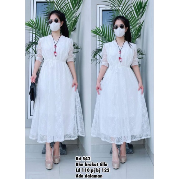 LONG DRESS BRUKAT TILE