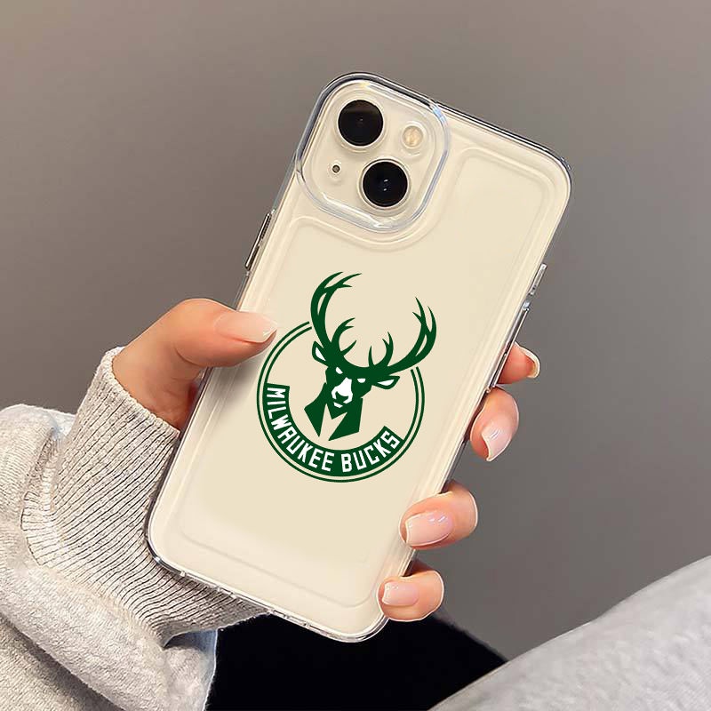 IPHONE Bucks And Nuggets Soft Phone Case Kompatibel Untuk Iphone14 11 13 12 Pro XS Max X XR Casing Tahan Guncangan7 8 6 6S Plus Cover TPU Transparan