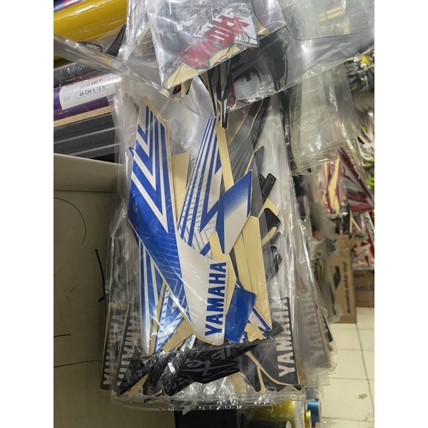 STIKER STRIPING MOTOR XEON GT 2014 BIRU PUTIH