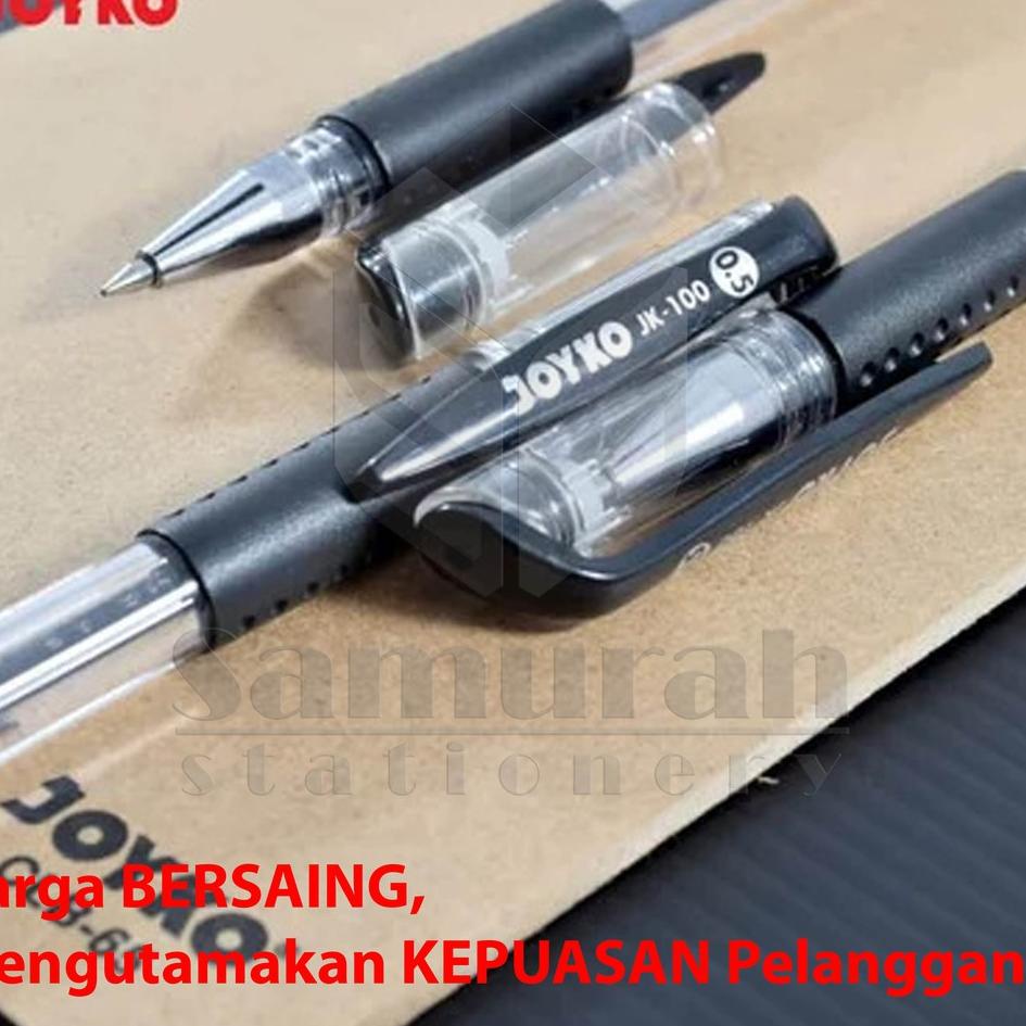 

[PRODUK DGTF9] Gel Pen Joyko JK 100 (Runcing) / JK 100 NT(Jarum) Pulpen GelPen JK-100 0.5 mm / Bolpen Pengel JK100 THJ