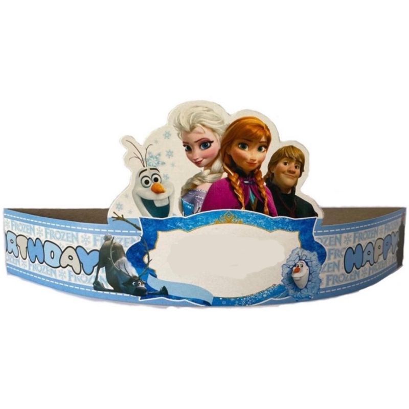 Topi FROZEN 10pcs topi ulang tahun anak dekorasi pesta ulang tahun FROZEN perlengkapan pesta ultah a