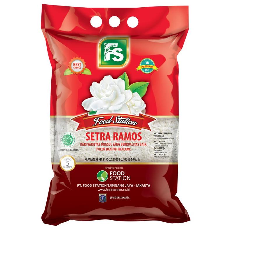 

Baru - Food Station - Beras Melati Setra Ramos 5 Kg .. .. ..