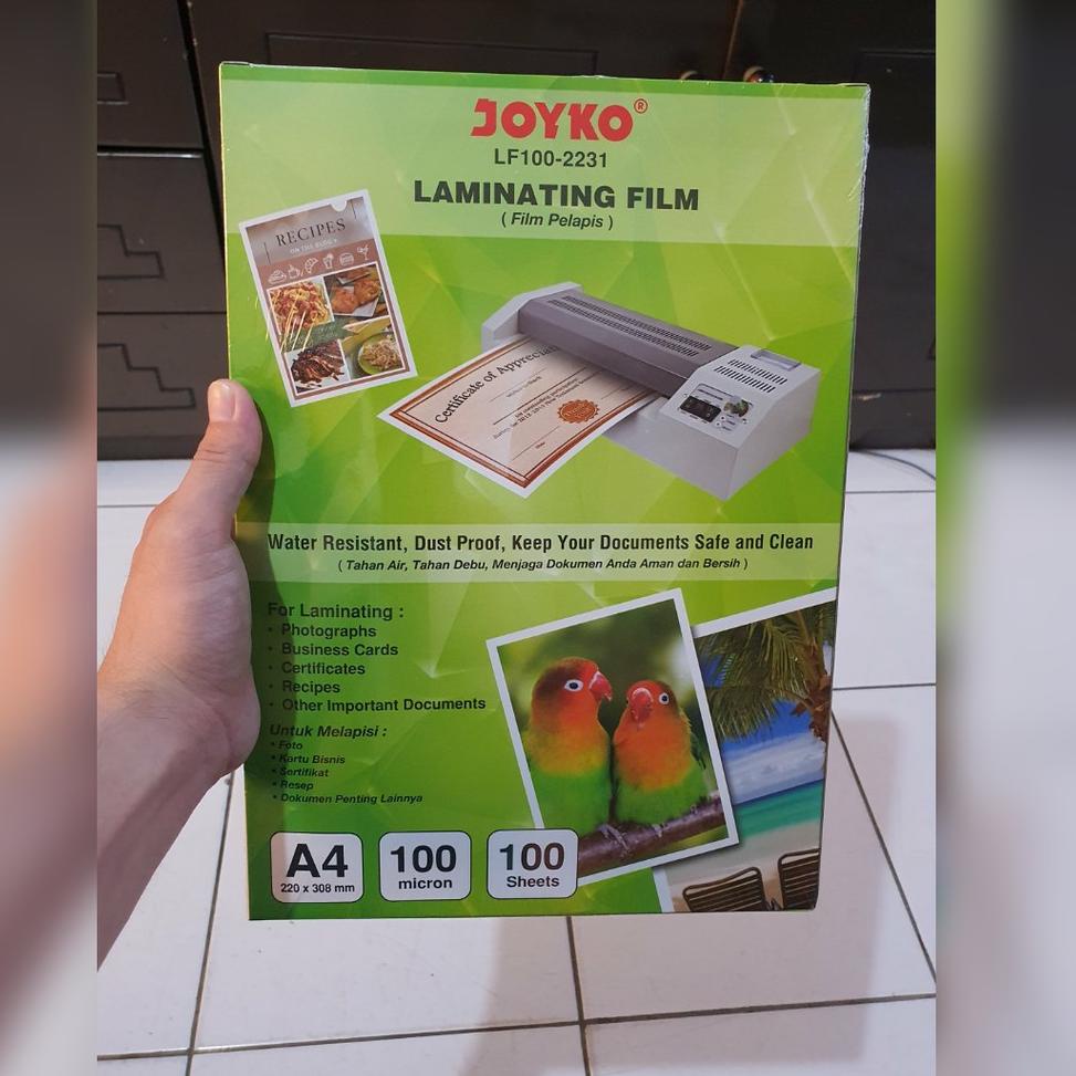 

[PRODUK ZDYJ8] plastik laminating A4 joyko laminasi panas hot 100 micron FC7