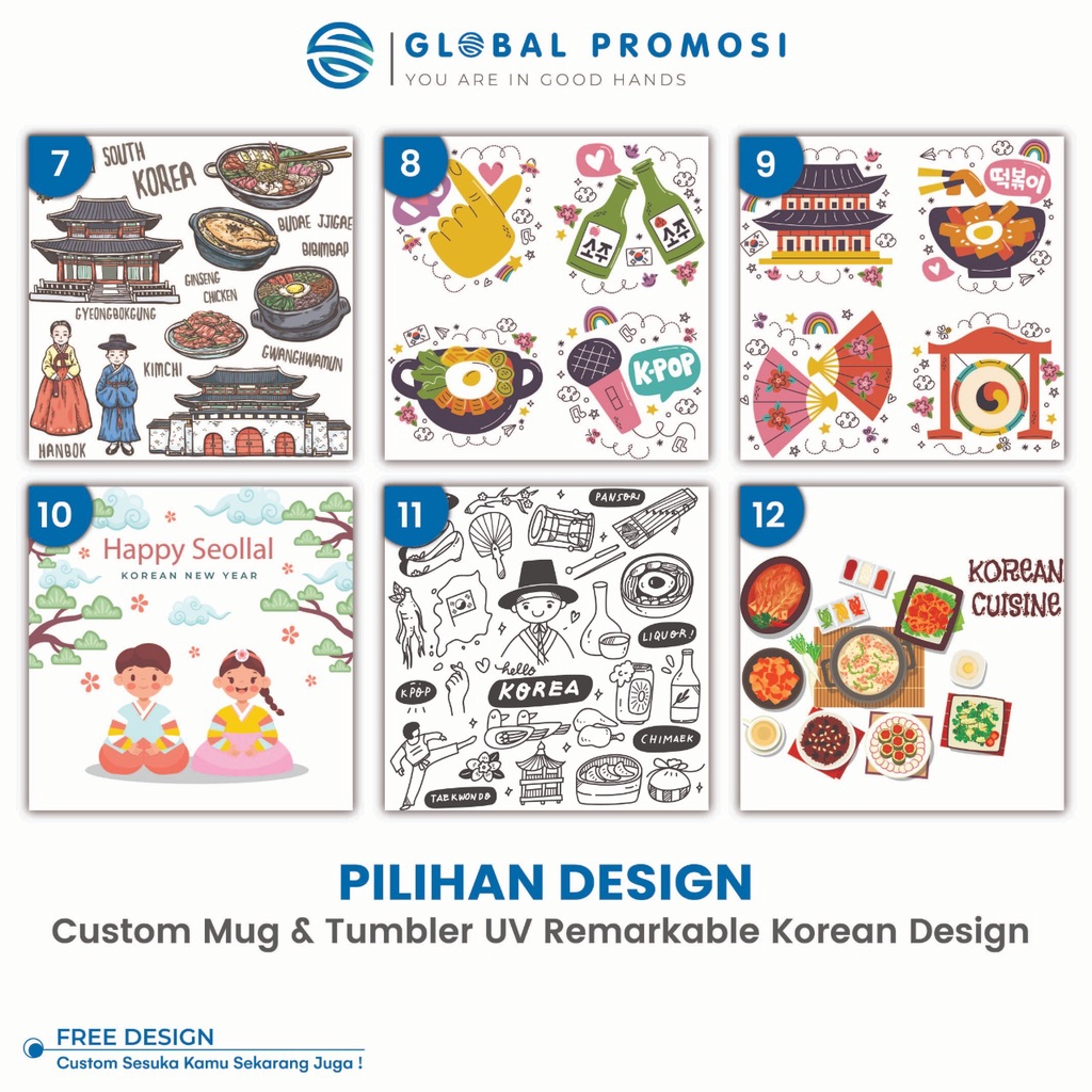 Pilihan Desain Khusus Mug Dan Tumbler Tema Remarkable Korean Design