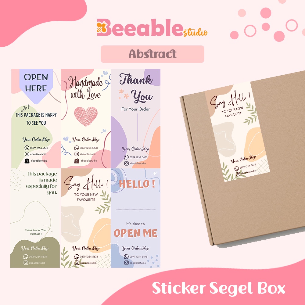 

Stiker Segel Tema Abstrak Sticker Box Packaging Online Shop