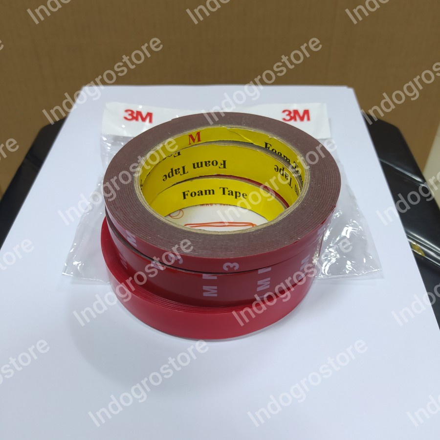 Lem Perekat Double Tape 3M 8mm / 18mm / 20mm x 4,5 meter