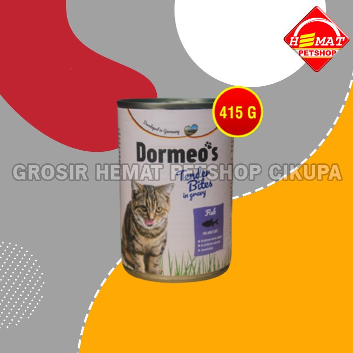 Makanan Basah Kucing Kaleng Cat Wet Food Dormeos 415 gram - Fish Tender