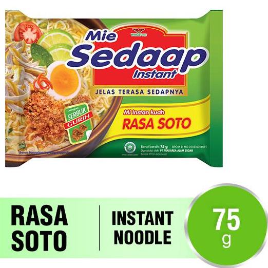 

→ Mie Sedaap Soto 2 x 75 gr レ