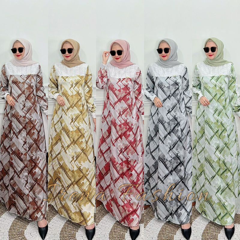 Gamis irena pashion gamis Dior silk terbaru original gamis mewah