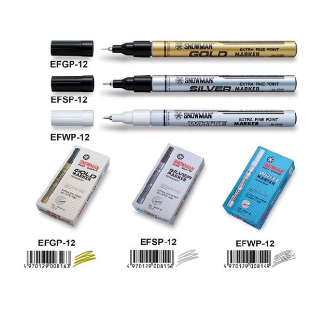 

Spidol Snowman EXTRA FINE EFWP-12, EFGP-12, EFSP-12