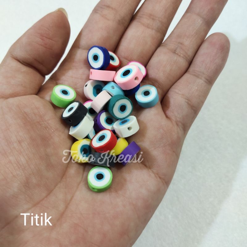 Clay Polymer mini Bros  motif uk 9mm - 12 mm per pcs