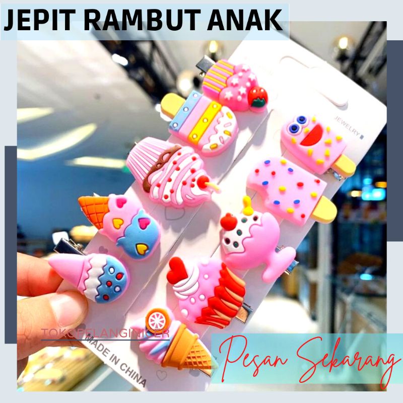 SEPAPAN JEPIT RAMBUT ANAK LUCU CAMPUR MODEL-JEPITAN RAMBUT ANAK