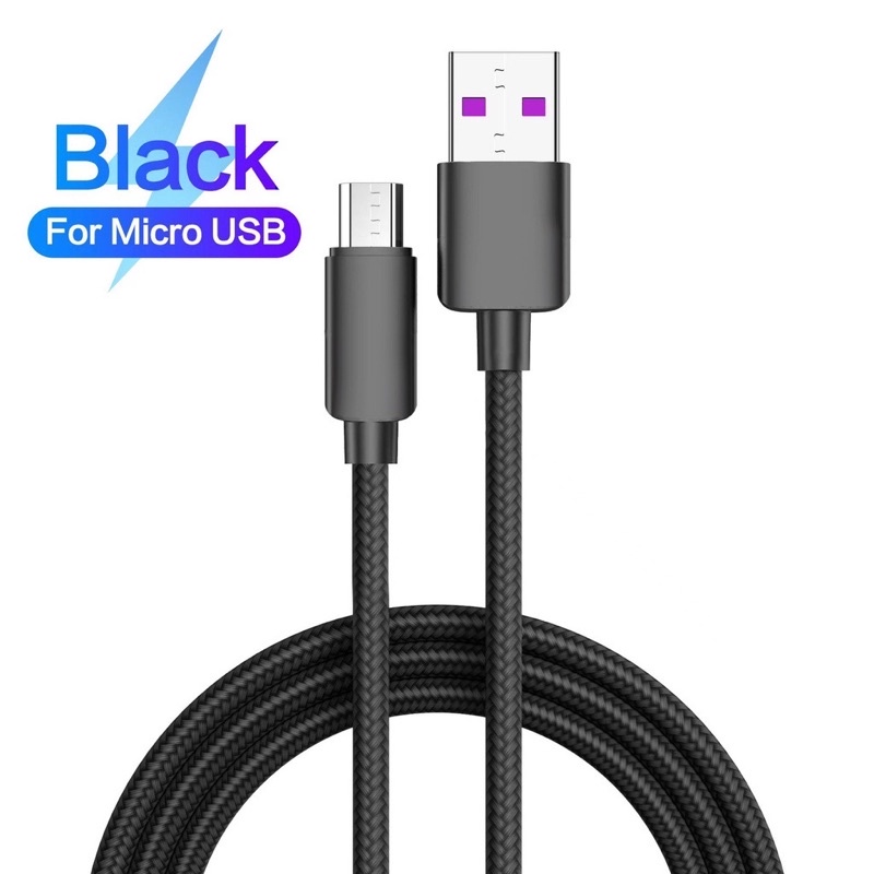 Kabel Data Cable Data Type-c/Micro USB 100 cm Nylon Braided 5A