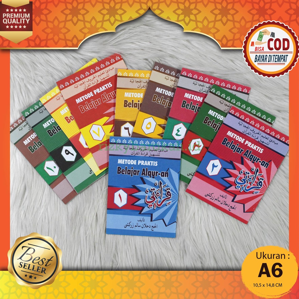 (isi 10 Buku) Qiroati Qiraati Metode Praktis Belajar Al Quran Qiroat Qiraat Alquran Lengkap Ukuran S