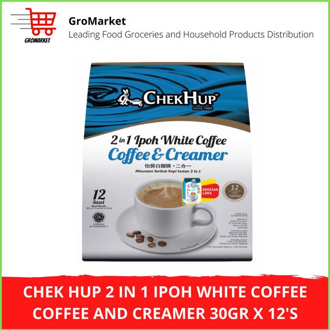 

[BISA COD] Chek Hup 2 in 1 Ipoh White Coffee No Sugar Added 30gr x 15