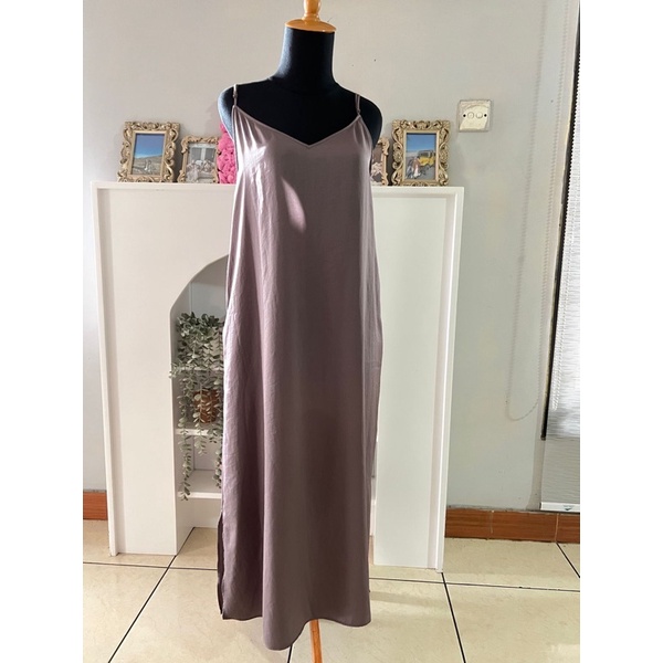 Dress Satin Grey