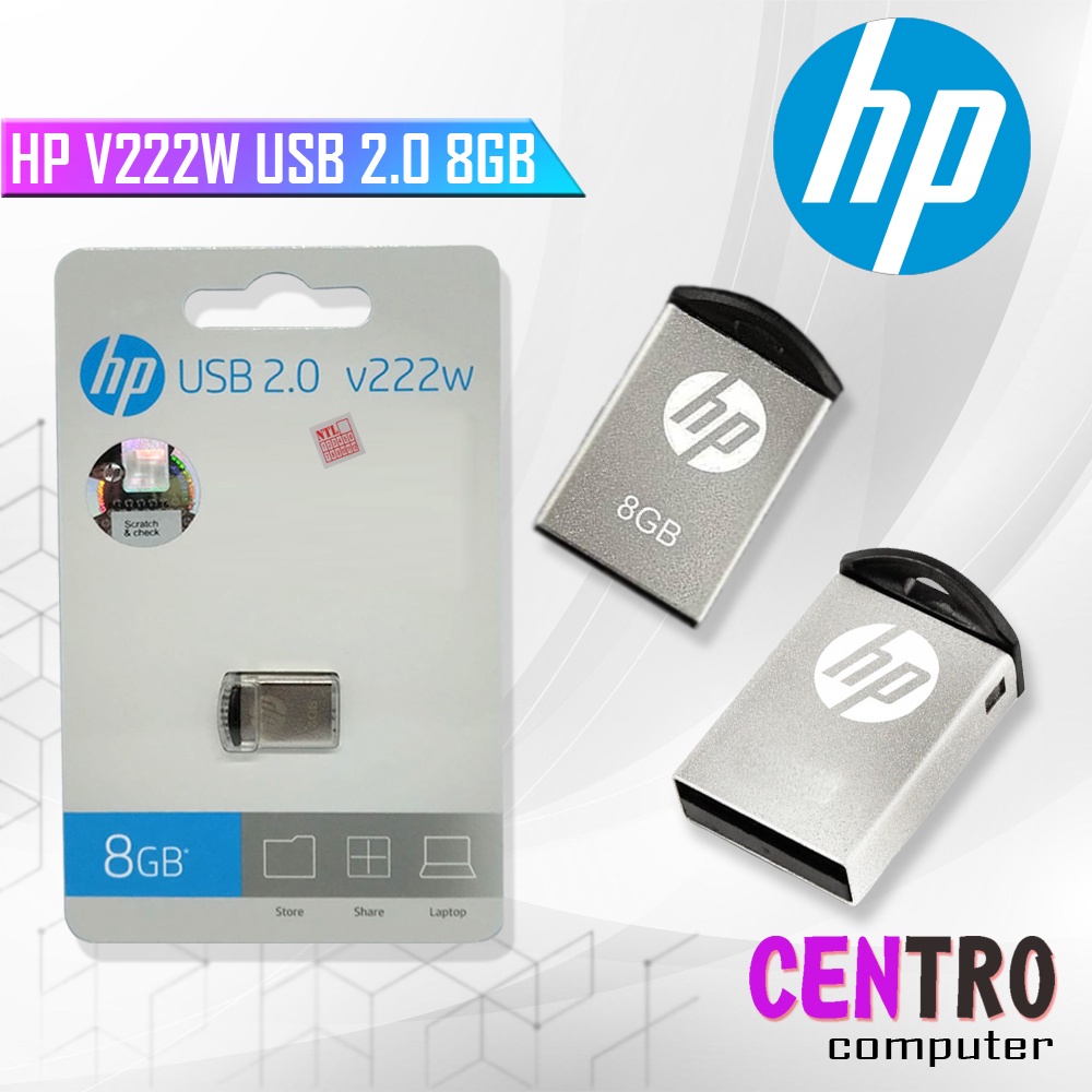 Flashdisk HP V222W Usb 2.0 8GB - Hp flashdisk 8gb Original v222w