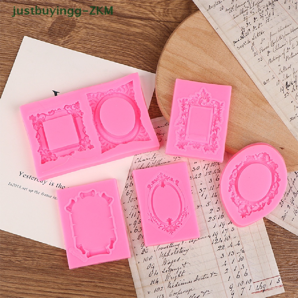 [Tinggal Belig] 1Pc Cetakan Fondant Renda Gulir Bingkai Foto Silikon Permen Kue Border Dekorasi [RICO]