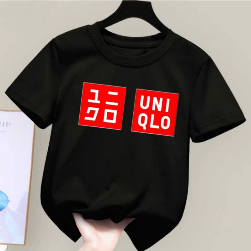 Kaos Anak Umur 2 sd 10 tahun Kid &amp; Junior Baju Kaos Anak Laki Laki Perempuan Uniql Merah T Shirt Anak Baju Anak Murah Atasan Anak Laki