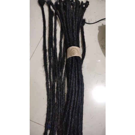 Extension Rambut Asli Sambung Bahan Gimbal Dreadlocks 40 Rambut Cm