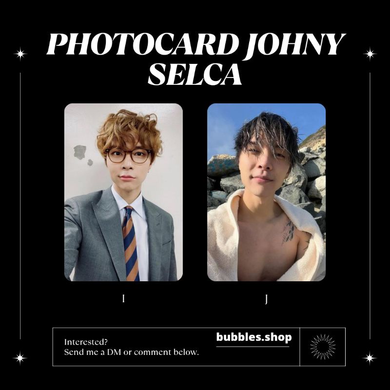 PHOTOCARD UNOFFICIAL JOHNY NCT SELCA