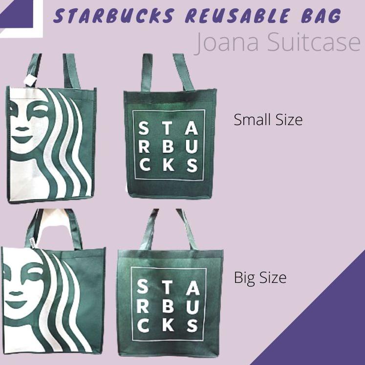

{N-Z3}♫» Tas Totebag Kain Spunbond Starbucks Siren Tas Belanja Lipat Reusable Goodie Bag Merchandise Starbucks Starbuck Tas Spunbound Premium Original Murah Ready Stock siap dikirim