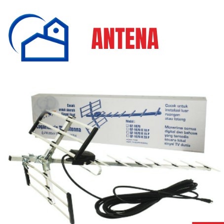 Antena Tv Luar ORIGINAL  type 1160 With Kabel 10m / Antena Outdoor 1070