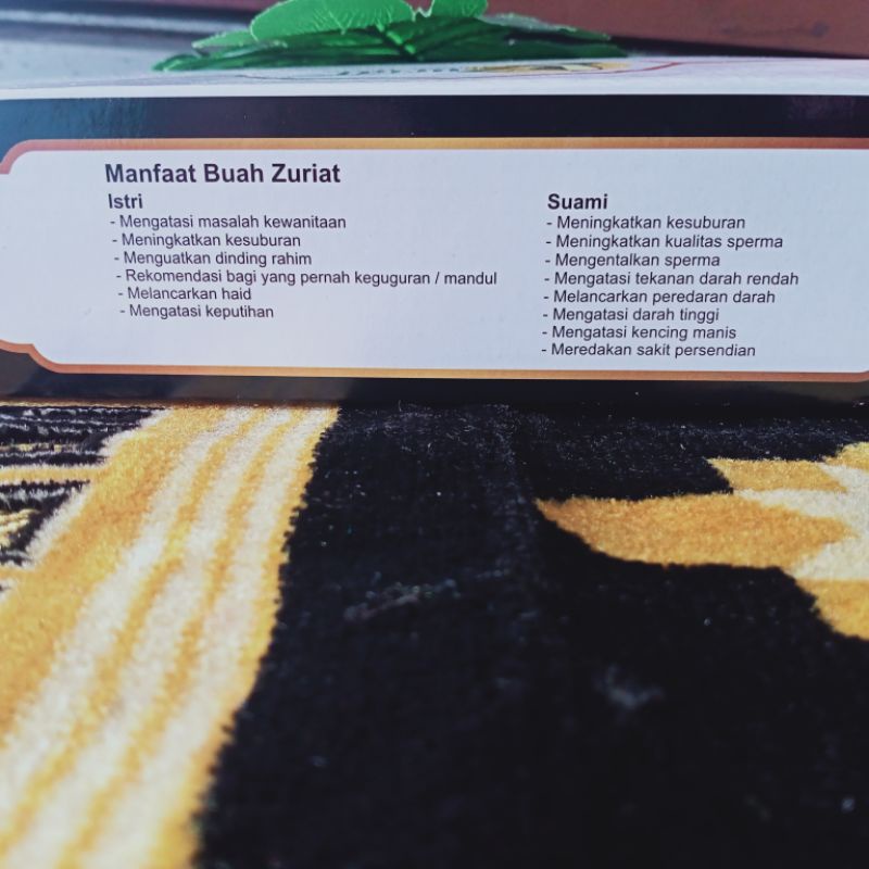 BUAH ZURIAT PROMIL