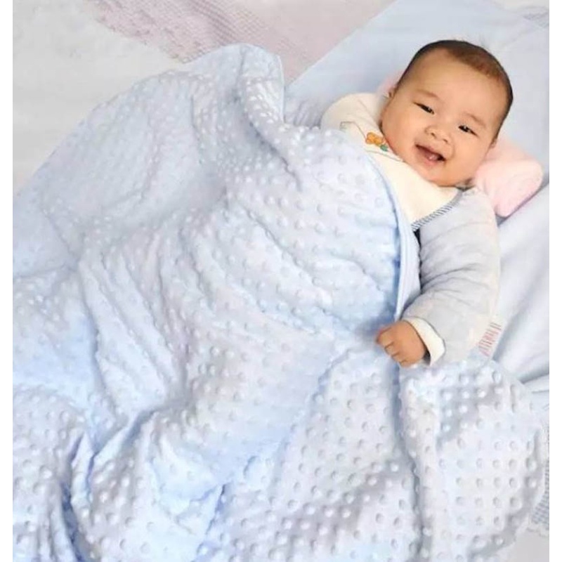 baby Selimut Bayi bedong Bayi Newborn baby blanket fleece flanel dot soft