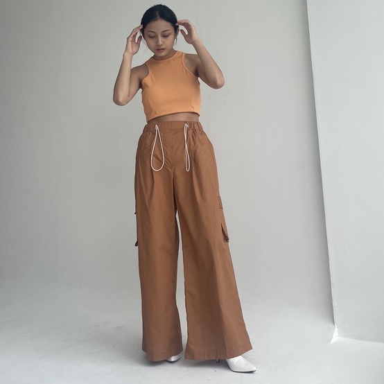 Peach Poppy RUBY Cargo Pants Big Side - Celana Cargo Premium Wanita