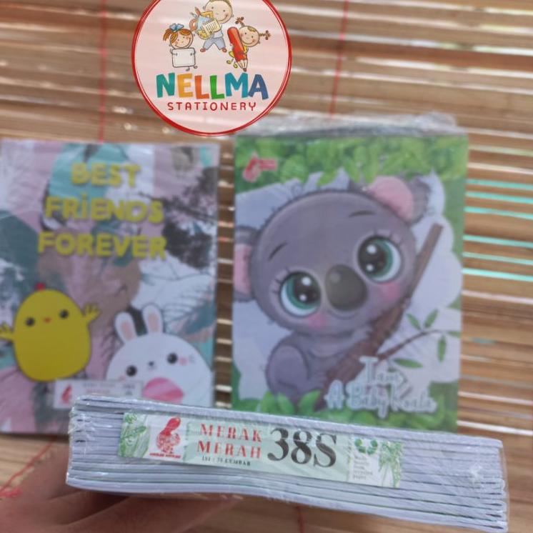 

♚♚ Buku Tulis 38 Lembar MERAK MERAH MURAAHHHH!!! (10 buku)