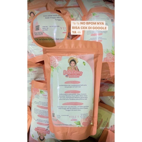 READY STOCK  Lulur Bedda Lotong By Vells Beauty Ori 450gr