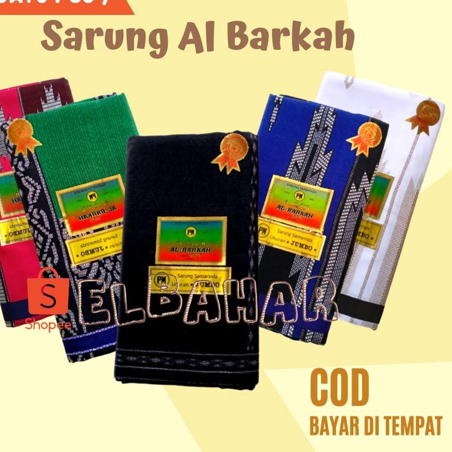 Sarung Samarinda AL-BARKAH Jumbo | Sarung Jumbo Pria Laki-Laki Dewasa