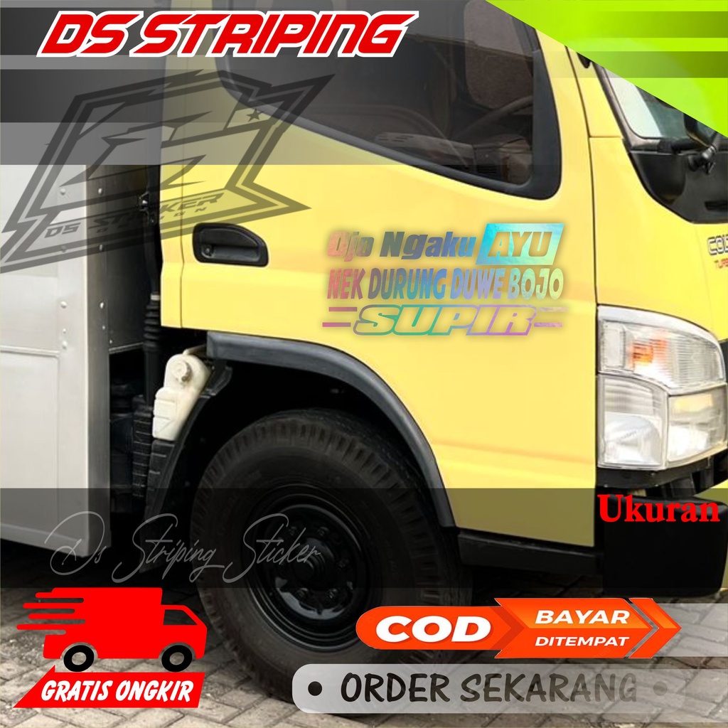 CT-159 Cutting Stiker Variasi Gaul bagus Murah Ojo ngaku ayu Timbul Nyala