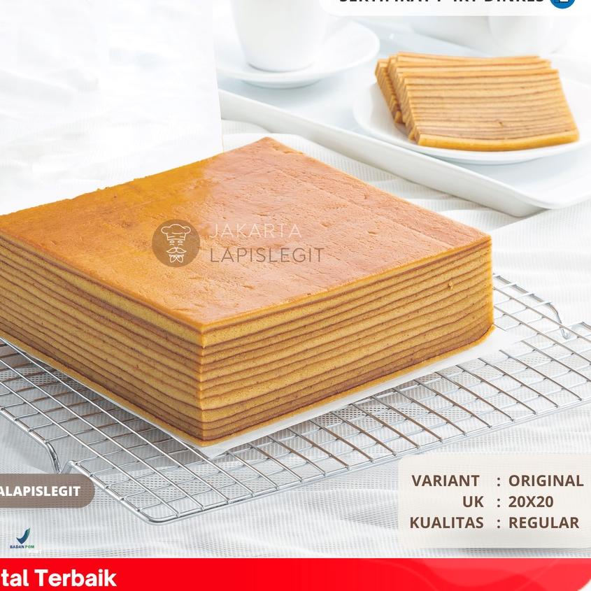 

SALE✅KUE LAPIS LEGIT Original Wisjman 100% Halal Wisman 20x20 Plain|RA4
