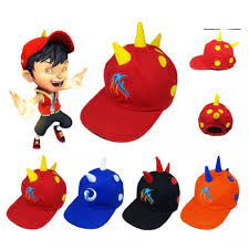 Topi Baseball Anak Boboiboy/Topi Boboiboy Tanduk Terbaik/Baju Anak Laki Laki/Baju Anak Perempuan