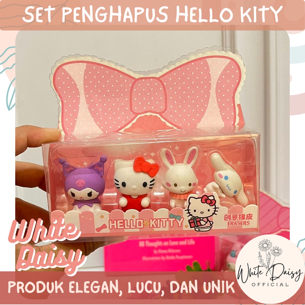 

Set Penghapus Hello Kitty & Friends premium box mewah deluxe lucu imut