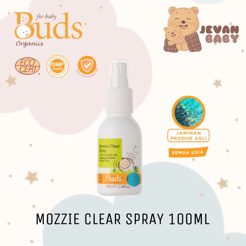 Buds Organics Mozzie Clear Spray 100ml ORIGINAL