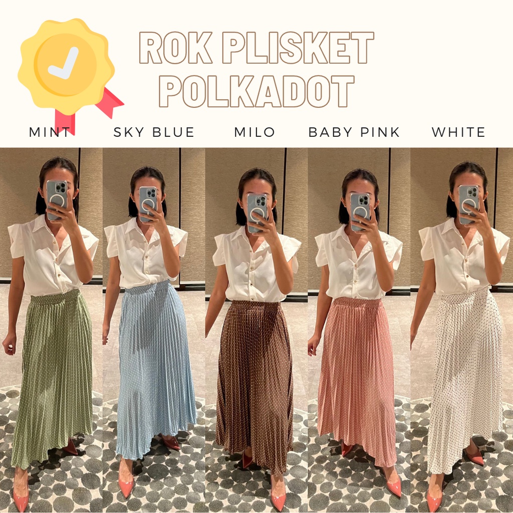 MBL Rok Motif Plisket Bangkok / Pleated Skirt